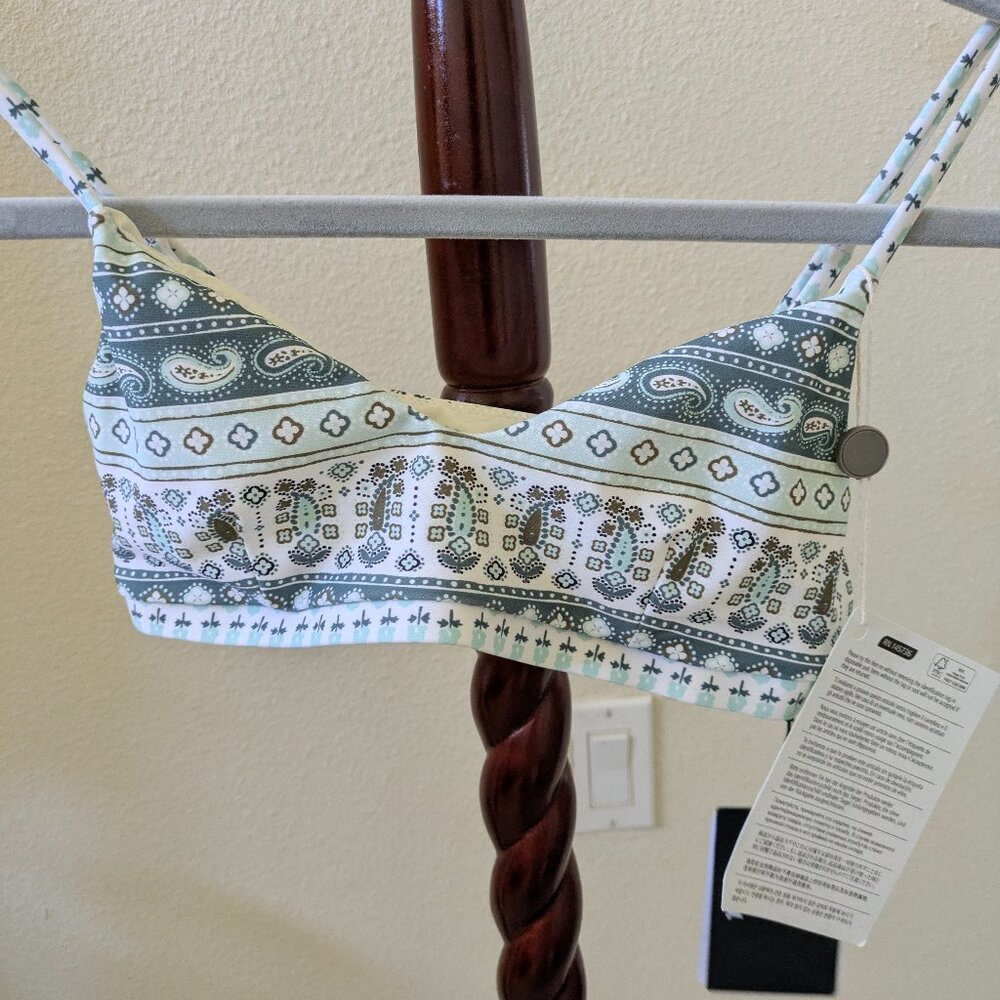 NWT The Upside Paisley Ballet Bra Sports US 6